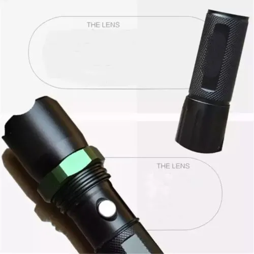 DP. Light 521 Zoomable LED Torch | 3 Modes, 2000mAh Rechargeable, Aluminum Alloy | Police, Outdoor, Emergency, Camping, Signaling - photo 9