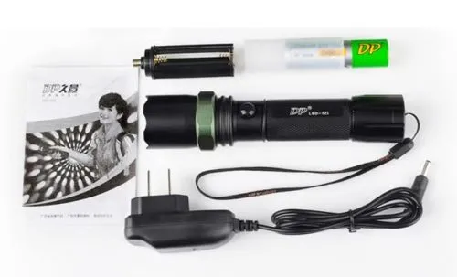 DP. Light 521 Zoomable LED Torch | 3 Modes, 2000mAh Rechargeable, Aluminum Alloy | Police, Outdoor, Emergency, Camping, Signaling - photo 7