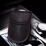 TICONN Faraday Bag | RFID Blocking Pouch for Key Fob | Car Anti-Theft, Hacking Protection | Signal Blocker, Carbon Fiber Texture - photo 4