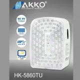 AKKO HK5860U LED Lamp: 11-17Hr Rechargeable, Emergency & Camping Light, Plastic, 6V 4Ah Battery - photo 7