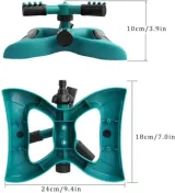 ½" Rotating Garden Sprinkler – 10m Radius | ABS Plastic | 360° Lawn Irrigation | Connectable Series - photo 7