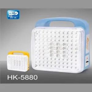 AKKO HK5880 LED Lamp - 17Hr Runtime, Rechargeable Emergency Light, Power Outage Lighting, Home Use