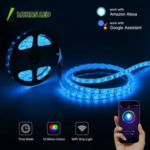 Zebrago Tuya Smart Wifi LED Strip Lights | Music Sync & Alexa Compatible | TV Backlight, Gaming, Decor | USB Powered