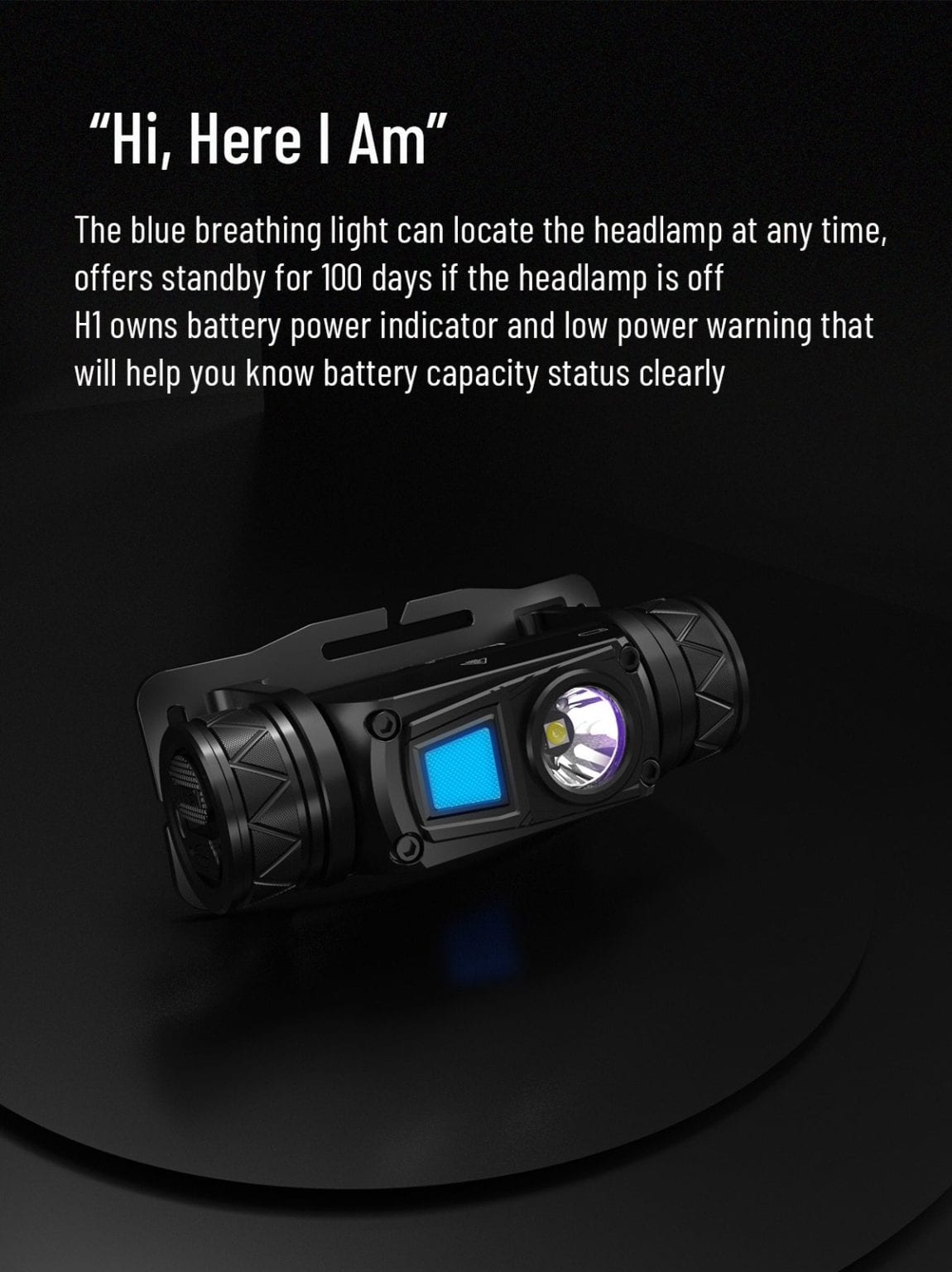 Wuben H1 Headlamp: 1200lm Rechargeable LED Torch for Cycling, Hiking, Outdoors | IP68 Waterproof, 125m Beam, Aluminum in