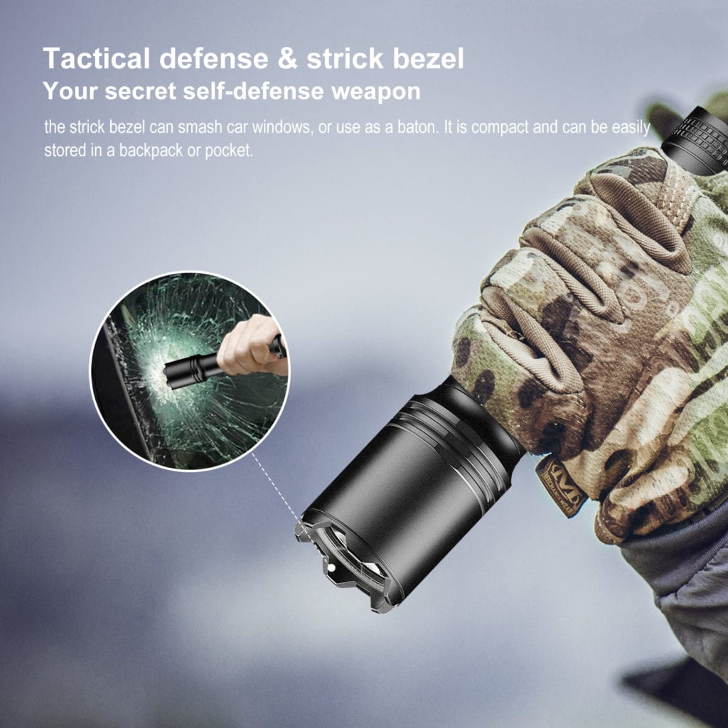 Klarus A1 Flashlight | 1100 Lumens, 230m Beam | USB-C Rechargeable, Camping, Emergency | Aluminum Alloy, IPX6 Waterproof