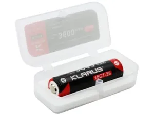 Klarus 18GT-36 3600mAh 18650 Battery | High-Power Li-ion for Flashlights, Devices | 6.96cm, Protected, 7A Max Discharge
