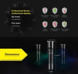Klarus XT21X Flashlight | 4000 Lumens, 316m Beam | Rechargeable Torch for Search & Rescue, Outdoor, Emergency | CREE XHP70.2 LED, IPX8, USB Charging 5yrs Warranty - photo 4