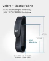 WUBEN AS6 Holster | Durable Nylon Belt Pouch (15.1cm-15cm) for Camping, Outdoors & Law Enforcement - photo 5