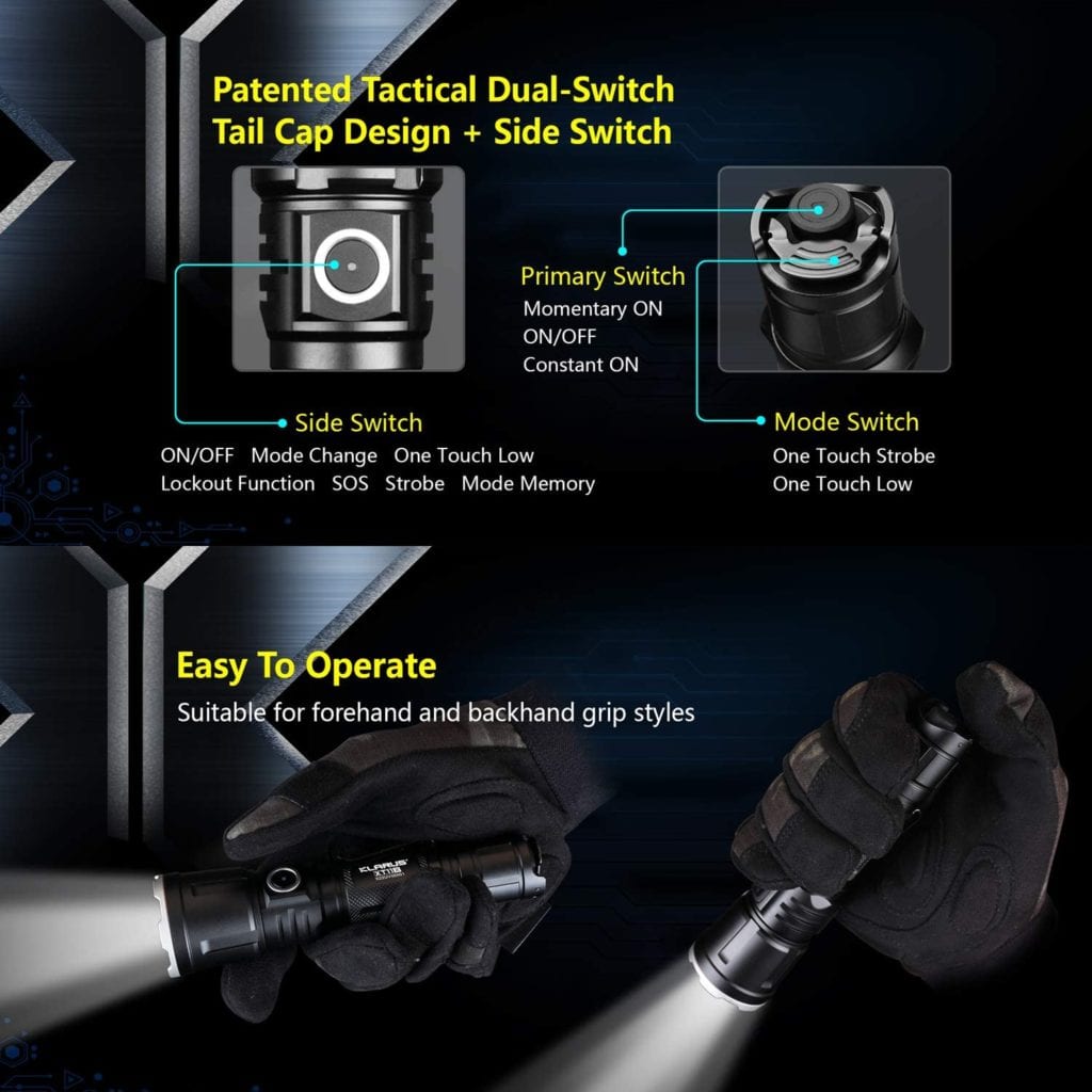 Klarus XT11X: 3200 Lumen Flashlight | 0.28Km Beam | IPX8 Waterproof Aluminum | Hunting, Search & Rescue in Kenya