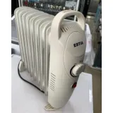 ESTIA 1000W Oil Heater | Portable Room Heater, Adjustable Thermostat, Home & Office Use, Slim Design, 38x28x14cm (15x11x5.5in) - photo 2