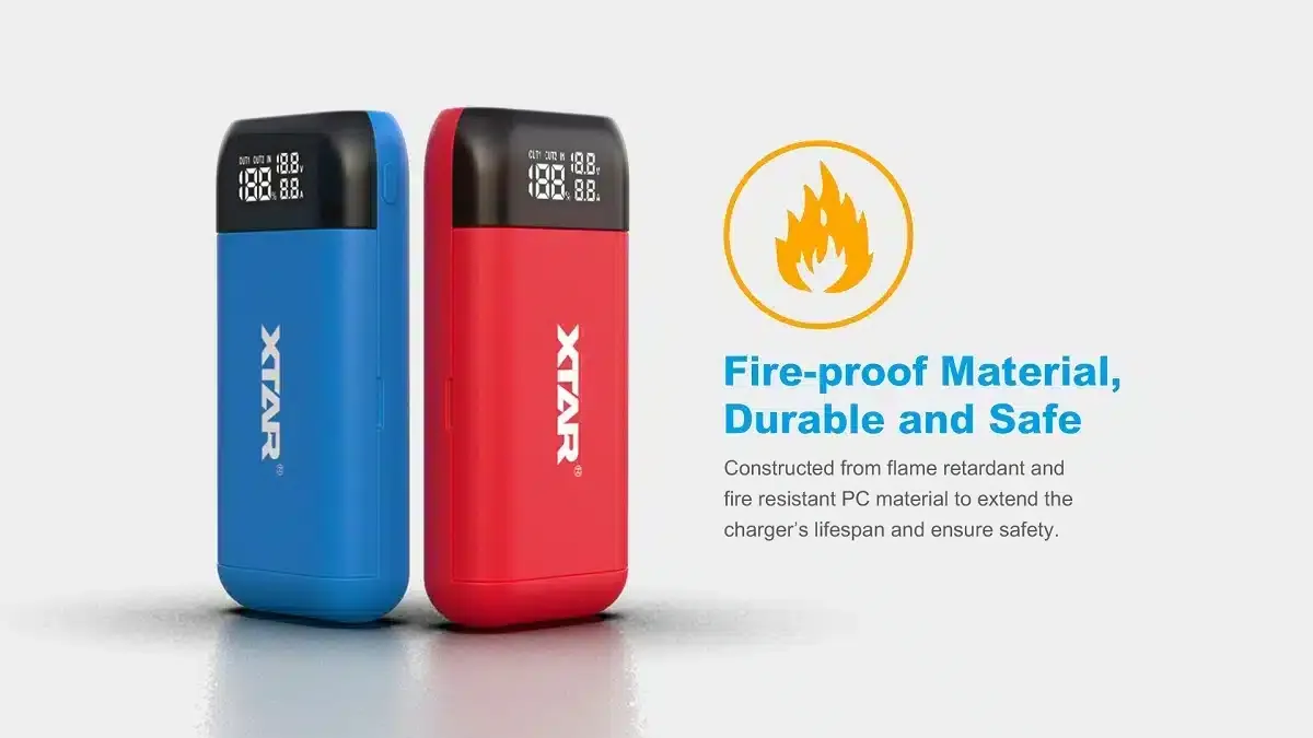 XTAR PB2S: Fast 18650/21700 Charger & Power Bank for Outdoor, Emergency, Daily Use in Kenya