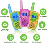 (2pcs) T-388 Kids Walkie Talkie | 6 KM Long Range Toy | Built-in LED Torch | Play & Explore Outdoors | ABS | 22 Channels | No License Needed - photo 5