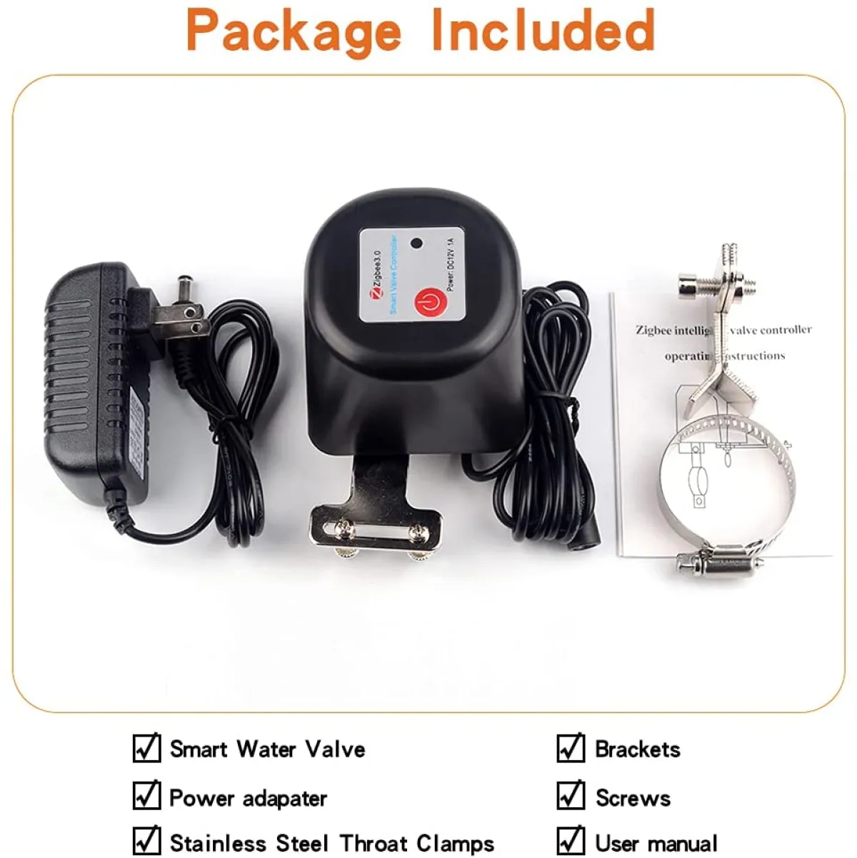 Tuya WiFi Irrigation Valve | Smart Life App | Automate Garden, Smart Farm Watering System | 1/2"-1" Ball Valve | ABS/Alu
