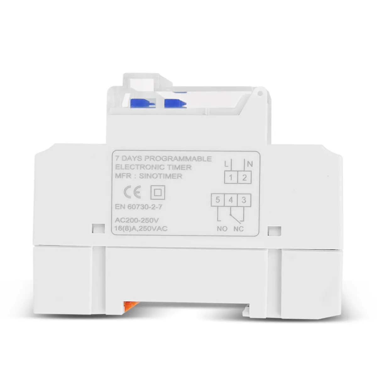 Sinometer TM919A Timer Switch | 16A, 3500W | Weekly Programmable for Streetlights, Automation, Lights | DIN Rail Mount i