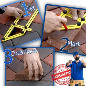 Angle-izer Template Tool - Mark & Cut Tile, Brick, Wood | ABS Material for DIY Projects