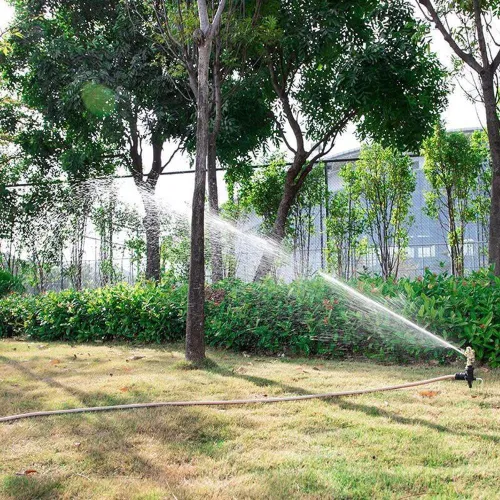 Brass Impact Sprinkler Head | 1/2" Heavy Duty Orbit Sprinkler | 0-360° Adjustable Lawn Watering | Yard, Grass & Garden Irrigation - photo 5