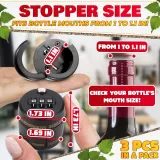 Wine Bottle Lock - 3-Digit Combo Security | ABS Plastic | Bars, Homes, Restaurants | Tamper-Resistant & Resettable Code - photo 7