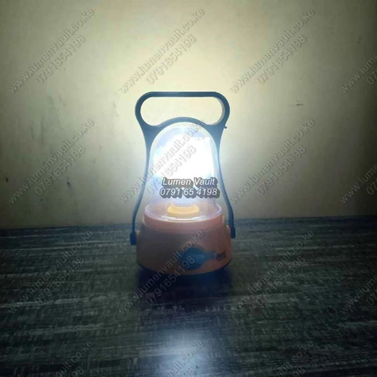 AKKO HK-260B Rechargeable Lamp - 24Hr Runtime | Homes, Load-shedding, Camping | LED Light Shade, Overcharge Protection i