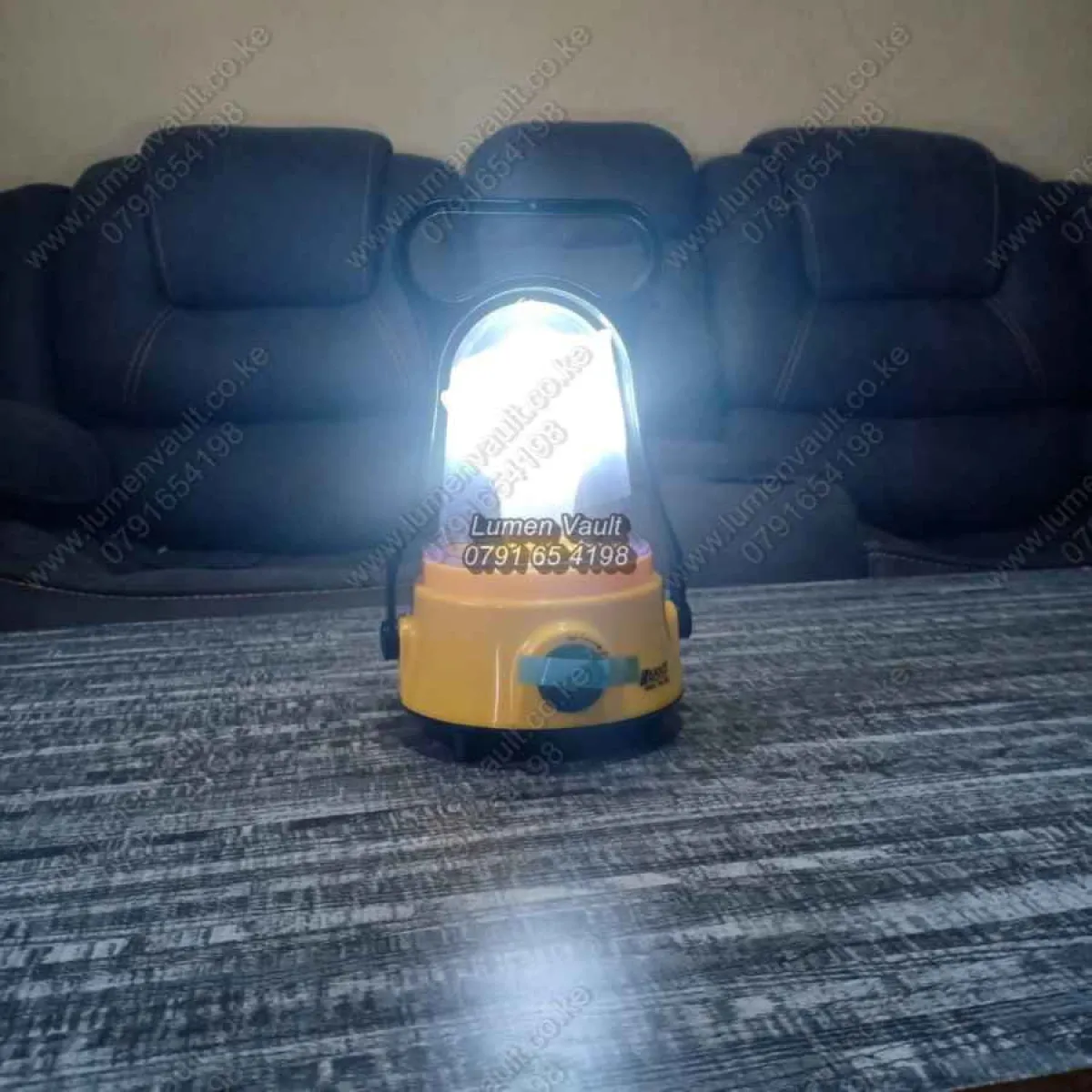 AKKO HK-260B Rechargeable Lamp - 24Hr Runtime | Homes, Load-shedding, Camping | LED Light Shade, Overcharge Protection i
