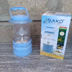 AKKO HK270A Camping Lamp | 25Hrs Runtime, 8 LED - Camping, Home, Power Outages | 6V 4AH Battery
