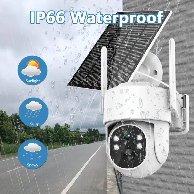 V380 PRO 4G Solar CCTV | 4MP HD PTZ Outdoor Security Camera with SIM Slot, V380 App, 28Hr Backup, Motion Alert in Kenya