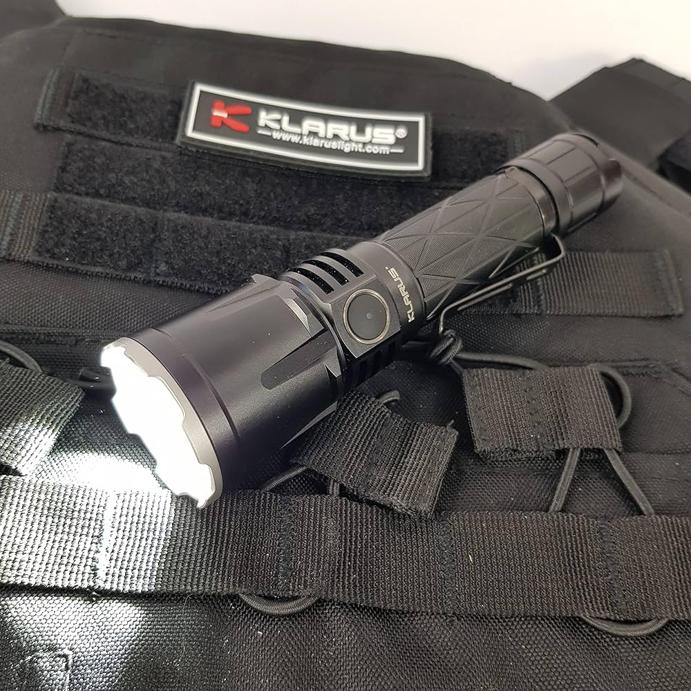 Klarus XT21X Pro tactical flashlight 4400 lumens with power bank function
