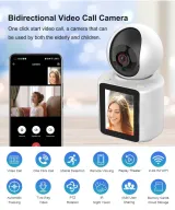 Wifi Nanny Camera With Screen | 1080p HD Two-Way Video & Audio | Baby/Pet Monitor | V380 App | Night Vision - photo 5