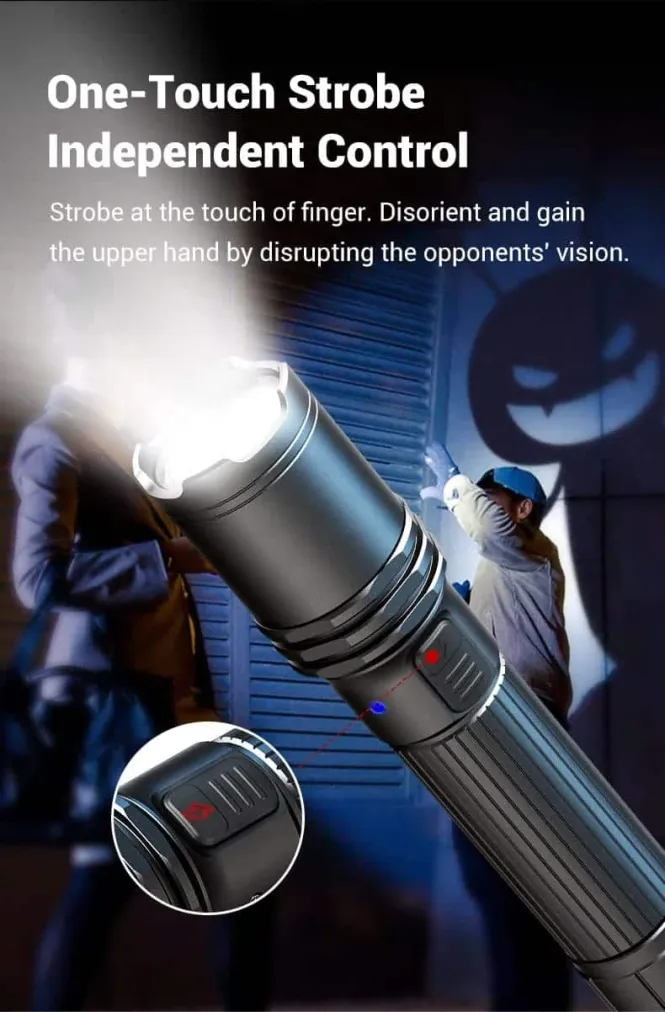 Klarus A1 PRO Torch | 1300 Lumens, 230m Beam | USB-C Rechargeable Tactical Flashlight for Outdoor & Emergency Use in Ken