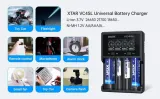 XTAR VC4SL Charger: 4-Bay USB-C Fast 3A Charger for 18650, 21700, AA, AAA & More | LCD, Capacity Test | Flashlights, Vaping, DIY - photo 3