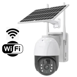 V380 PRO Solar CCTV Camera | 1080P WiFi PTZ, App Remote, Night Vision, PIR Motion, IP66