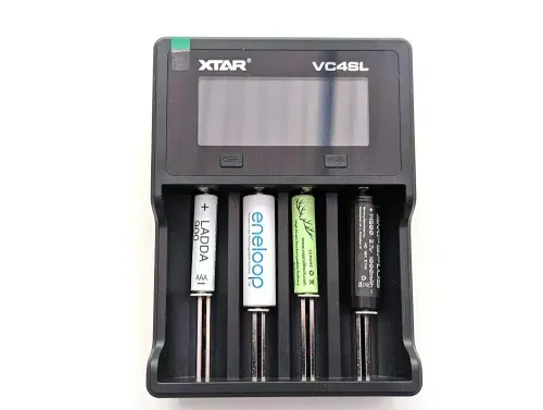XTAR VC4SL Charger: 4-Bay USB-C Fast 3A Charger for 18650, 21700, AA, AAA & More | LCD, Capacity Test | Flashlights, Vaping, DIY - photo 9
