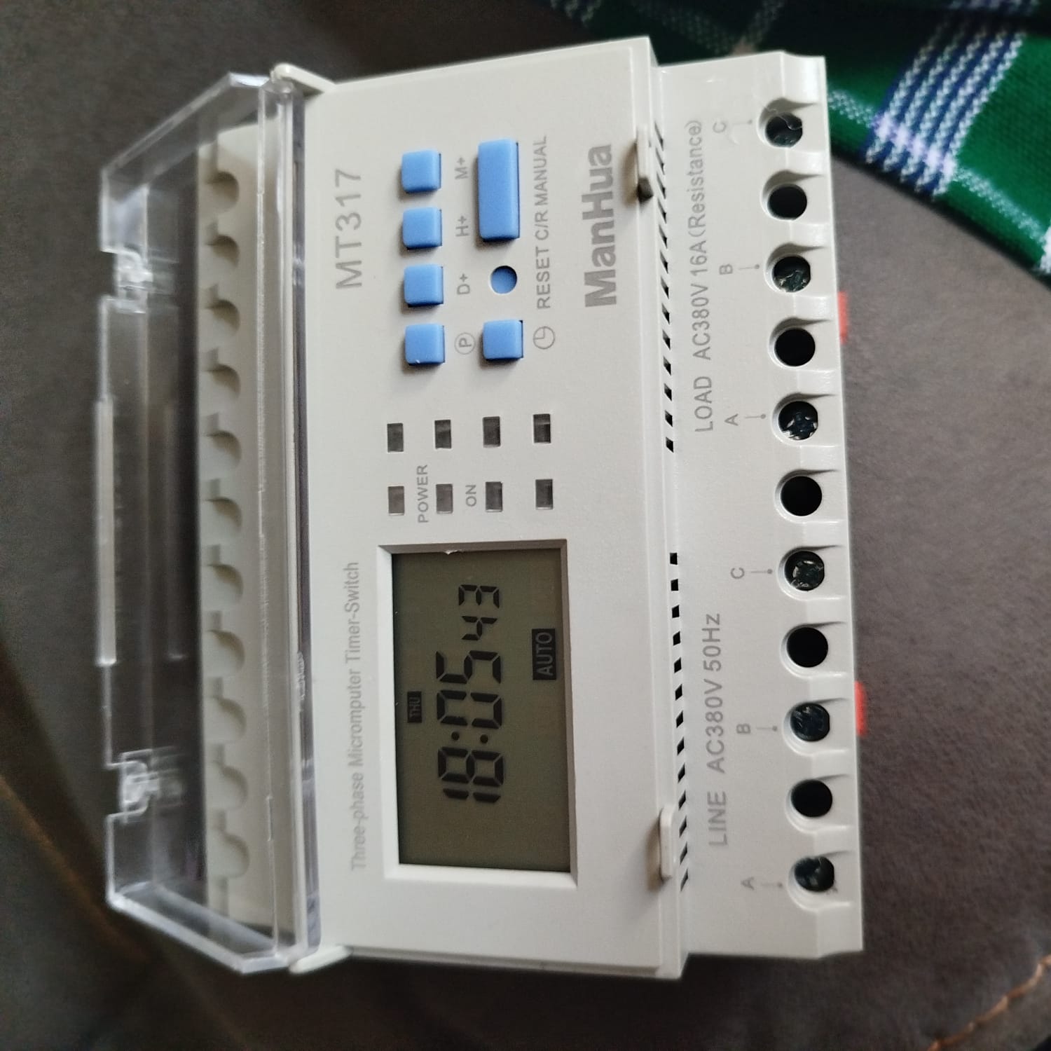 ManHua MT317 3-Phase Timer | 16A 380VAC DIN Rail | Automate School Bells, Lights, Factory | Weekly Programming in Kenya