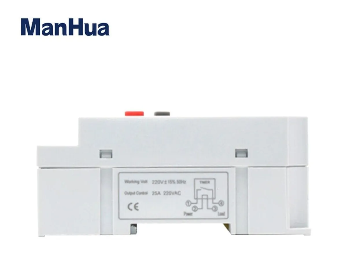 ManHua MT316S AC Timer Switch with seconds | 25A 220VAC DIN Rail Programmable for Lighting, Irrigation, School Bells, In