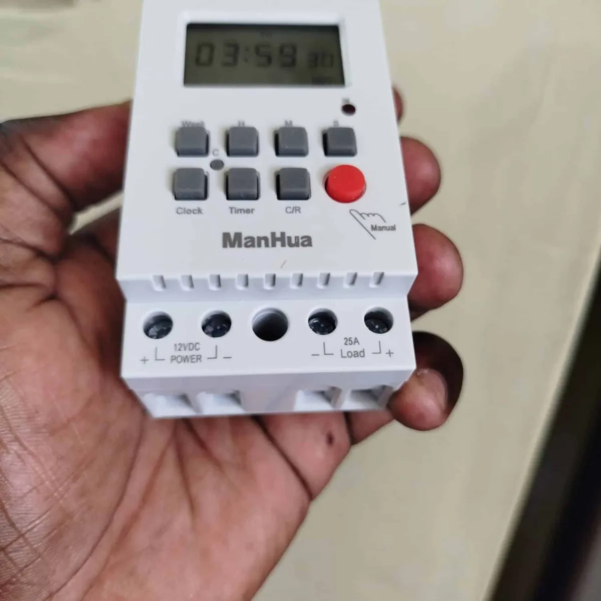 Manhua MT316S 12V DC Timer Switch with seconds | Automate Lighting, Solar, Irrigation, Motors | Daily/Weekly Cycle Contr