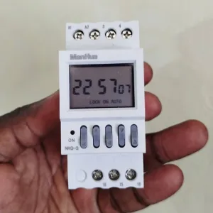 ManHua NKG-3 Random Timer Switch | AC 220V 16A DIN Rail | Security Lighting Automation & Variable Scheduling - Simulates Human Activity, Deter Intruders