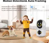 icSee Dual Lens 6MP Wifi Baby Monitor - Color Night Vision, 2-Way Talk, Human Detection, iCsee App, 24/7 Recording - photo 8