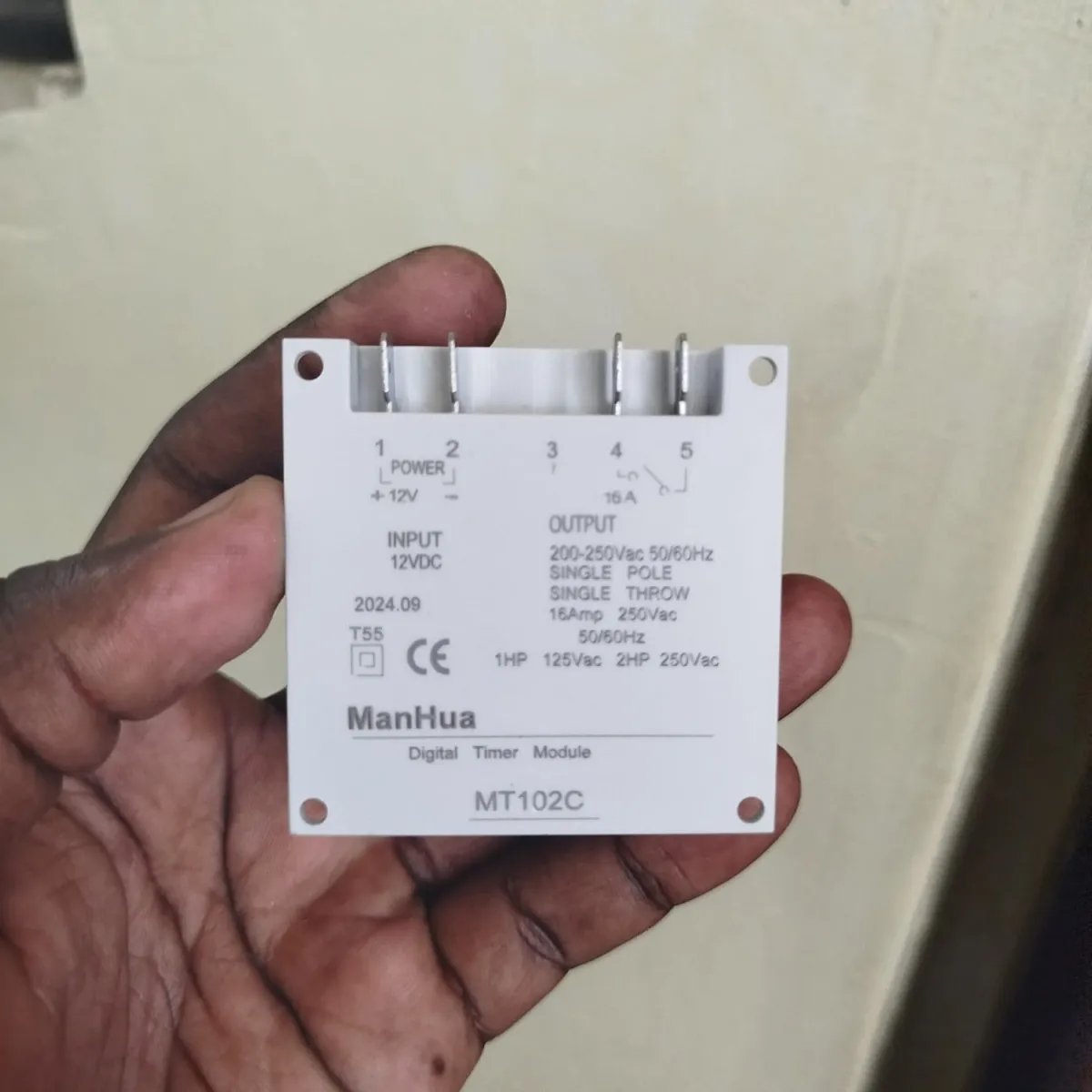 ManHua MT102C 16A 12V DC Timer | School Bells, Lights, Irrigation Automation in Kenya