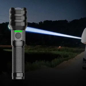 OSRAM 1KM Zoomable Flashlight – 1000m Beam, Rechargeable, 6 Modes, Aircraft-Grade Aluminum, IPX44 Waterproof for Camping & Hiking