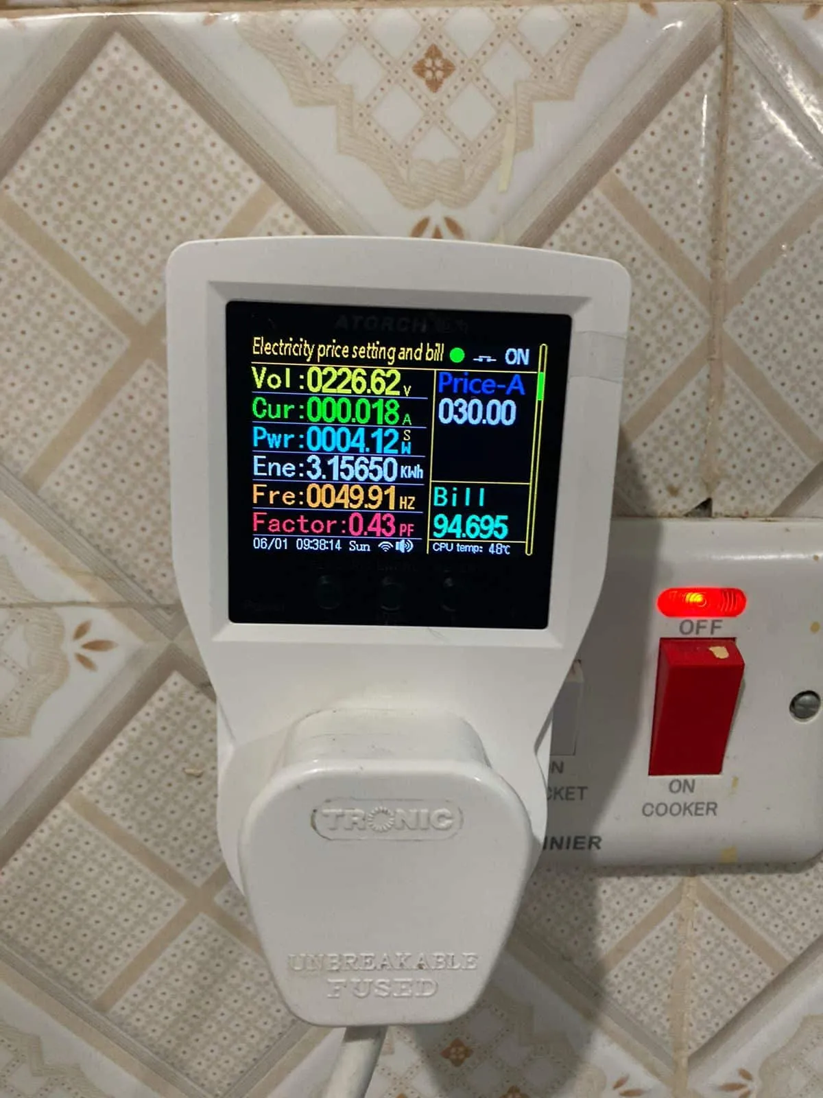 Atorch S1 Smart Plug: 16A WiFi Energy Meter Socket | Monitor & Save Power | Tuya App Control | Surge Protection, | Kill