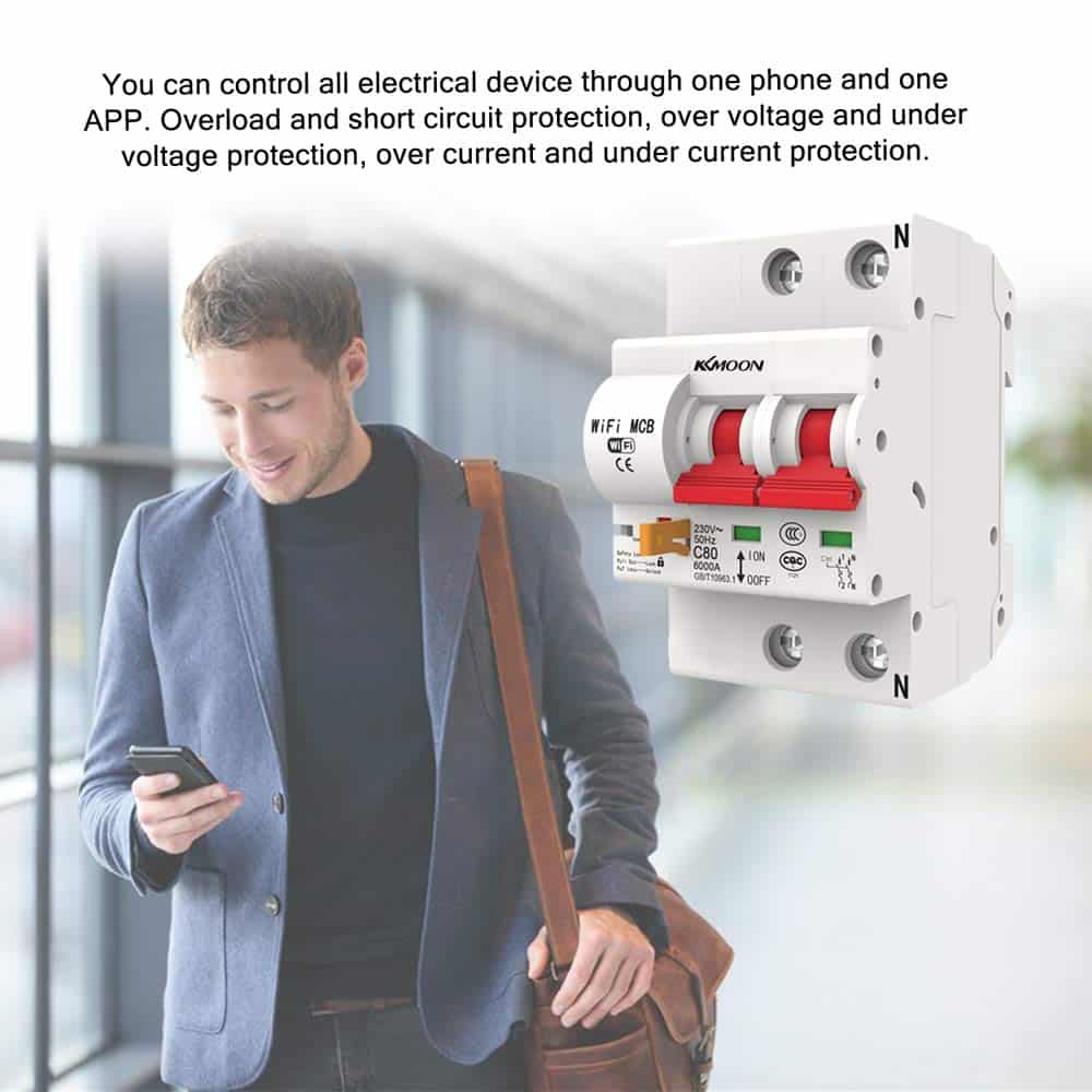 ManHua MK9-125 Motorized Smart Breaker | Tuya  2P 32A Wi-Fi Circuit Control 