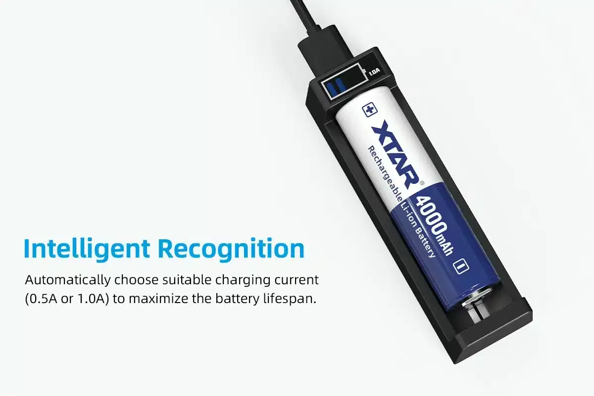 XTAR MC1 Plus – 1 Bay USB Lithium Battery Charger for AA, AA 18650, 21700, 26650 e.t.c in Kenya