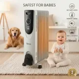 Safest Room Heater for babies, elderly, pets -- Venus HY-C5-9 Oil Heater (2000W) | 9 Fins Silent Radiator for bedrooms in Kenya