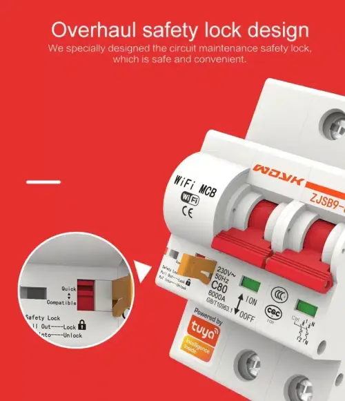 ManHua MK9-125 Motorized Smart Breaker | Tuya  2P 32A Wi-Fi Circuit Control | Alexa/Google | Remote On/Off, Schedules, Alerts | Smart Home & Office Automation - photo 9