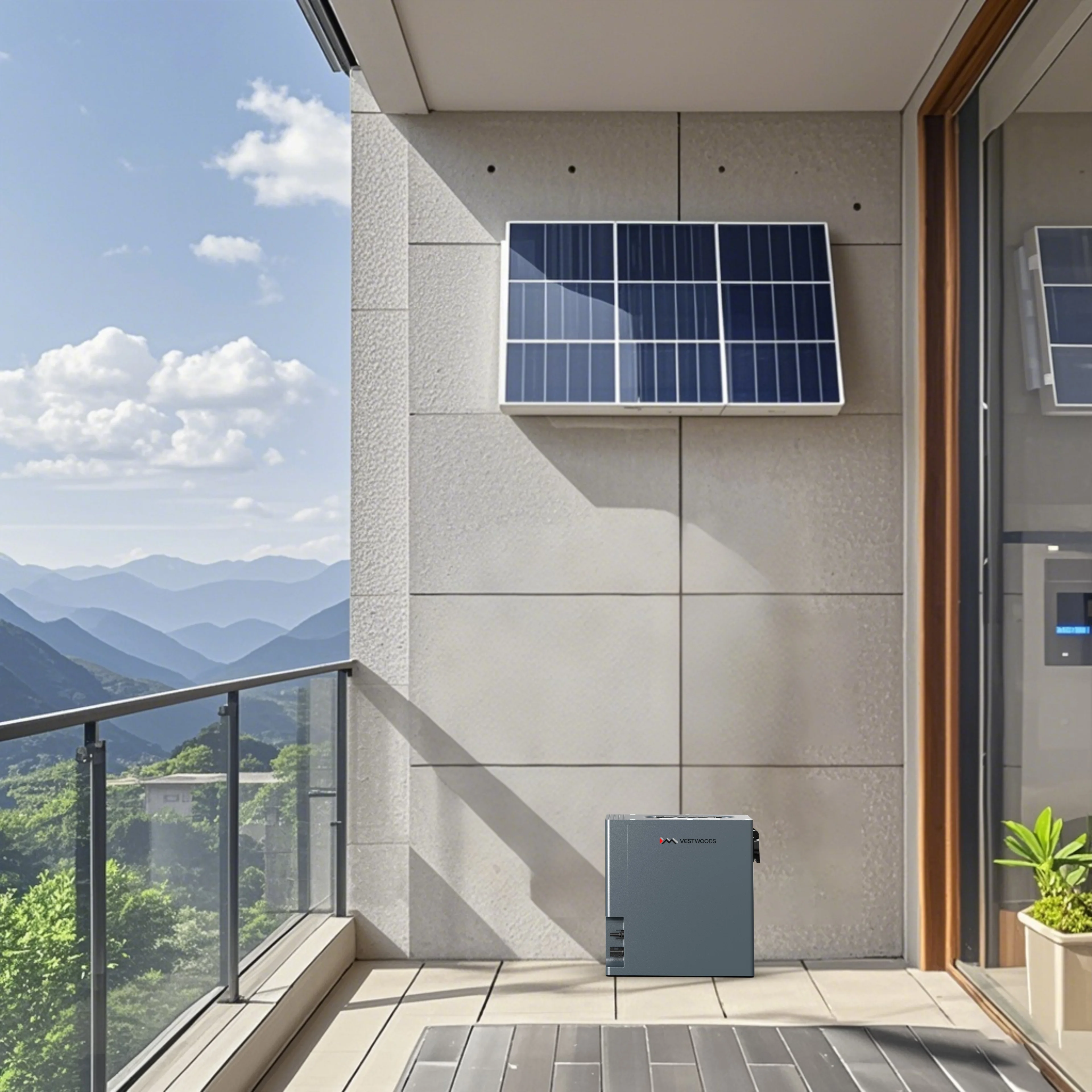 Vestwoods 2009.6Wh 1000W Portable Solar Generator Power Station with UPS & Lithium Iron Phosphate (LiFePO4) Battery