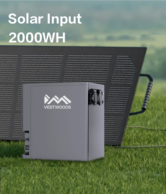 Vestwoods 2009.6Wh 1000W Portable Solar Generator Power Station with UPS & Lithium Iron Phosphate (LiFePO4) Battery