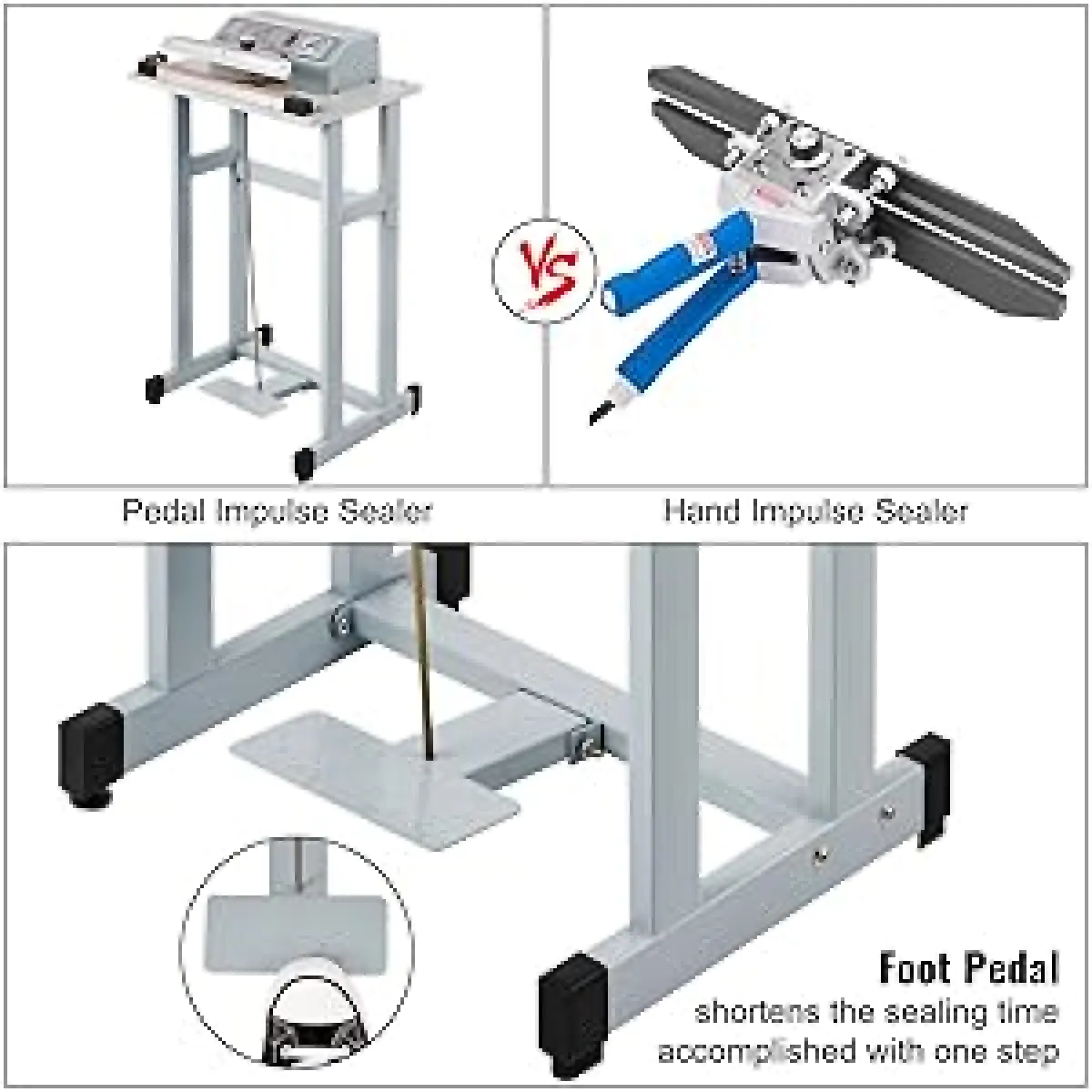 pedal impulse sealer heat sealer with foot pedal foot pedal heat sealer heat sealer with pedal