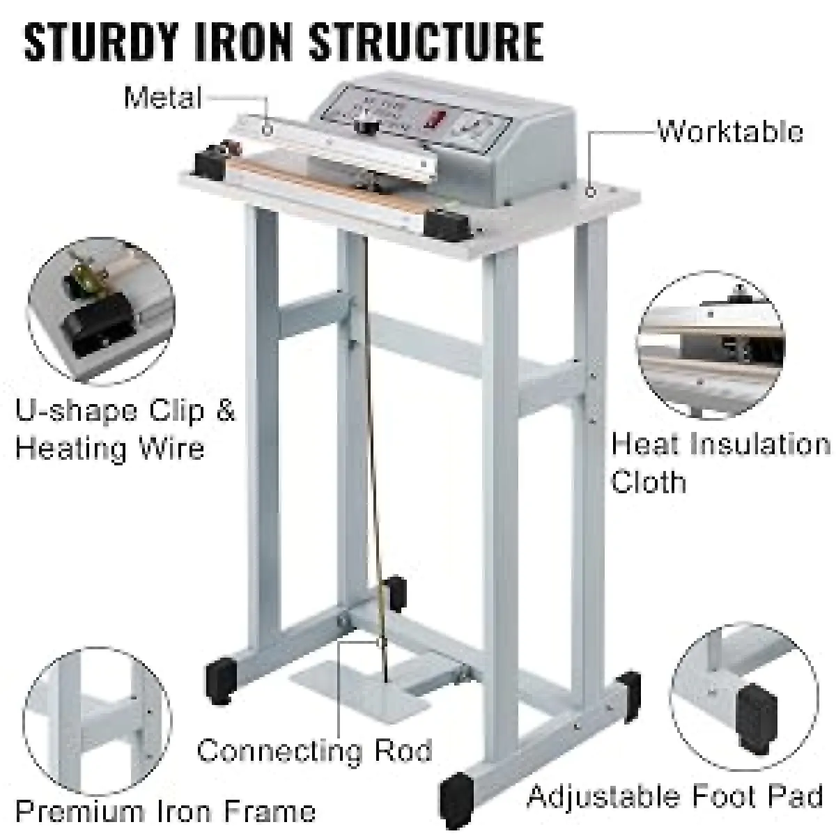 pedal impulse sealer heat sealer with foot pedal foot pedal heat sealer heat sealer with pedal