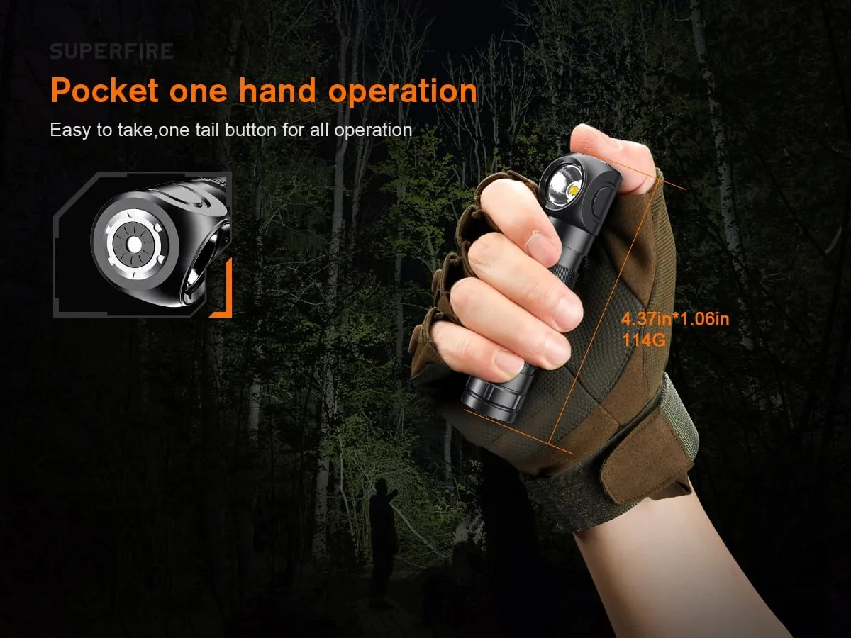 SuperFire TH04-U 2-in-1 Rechargeable LED Headlamp & Torch in Kenya