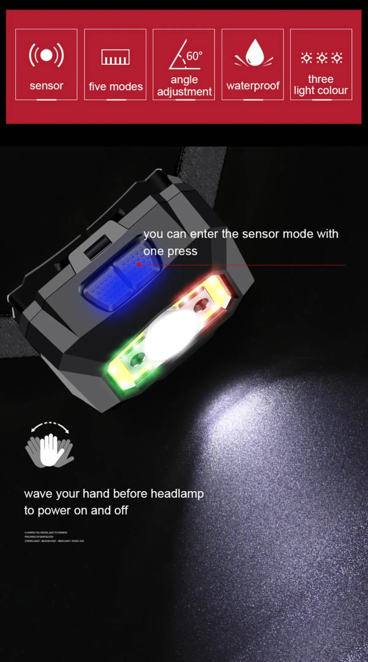SUPERFIRE X30 Red Light Headlamp in Kenya