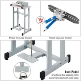 EST BS60-FS 600mm Foot Sealer: Metal, Pedal Impulse Bag Sealer for Food, Retail & Industry - photo 12